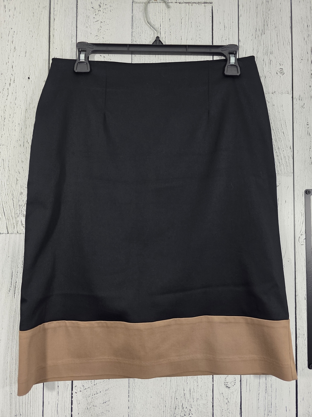 Ricki’s Black & Camel Colour Block Pencil Skirt Estimated M 8/10, Office Work
